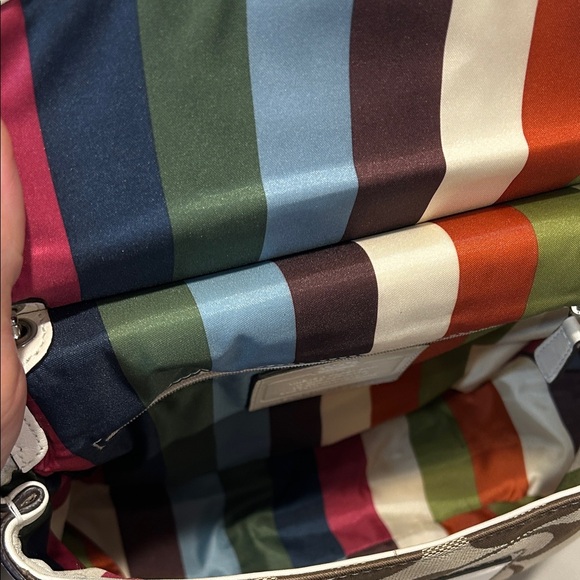 Coach Willis 70th Anniversary Signature Legacy Chalk White Leather Satchel - Picture 13 of 17